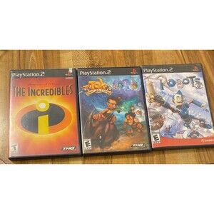 Disney's The Incredibles~Robots~Tak~Lot of 3 Playstation 2 Games in Cases